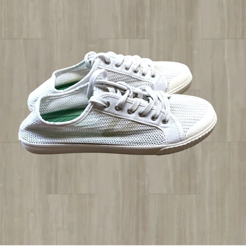 Tretorn White Mesh Low Top Sneakers